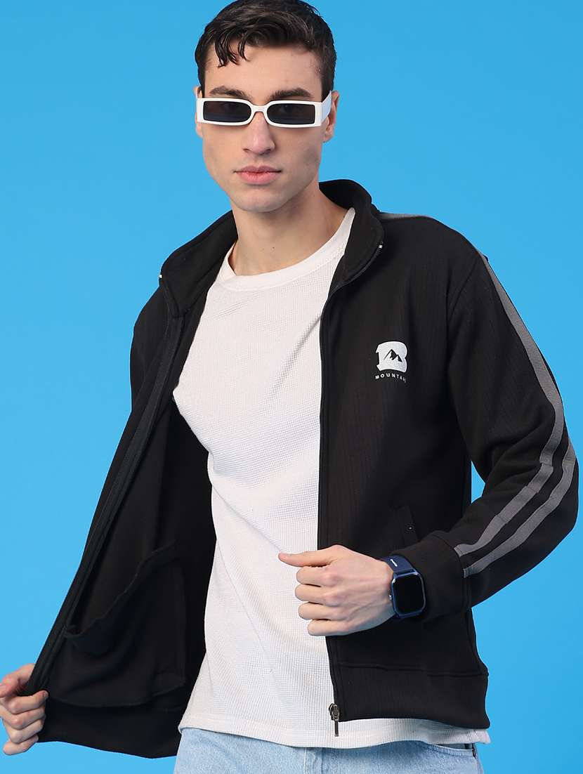 men solid long sleeve sweatshirt