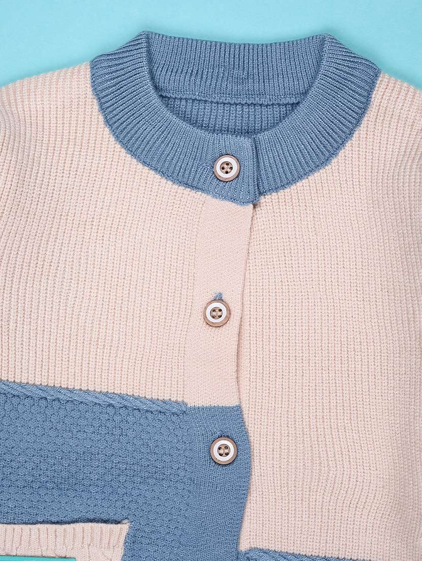 boys color block long sleeve sweater - 22155280 -  Standard Image - 3