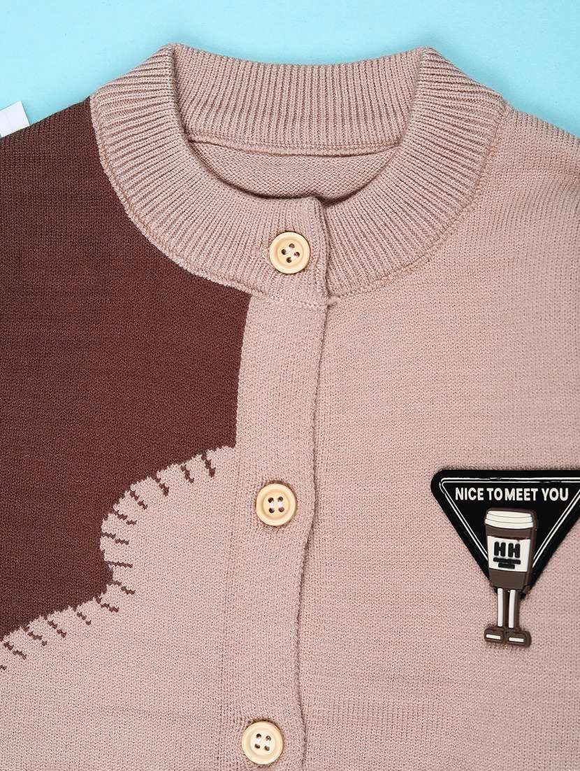 boys self design long sleeve sweater - 22155354 -  Standard Image - 3