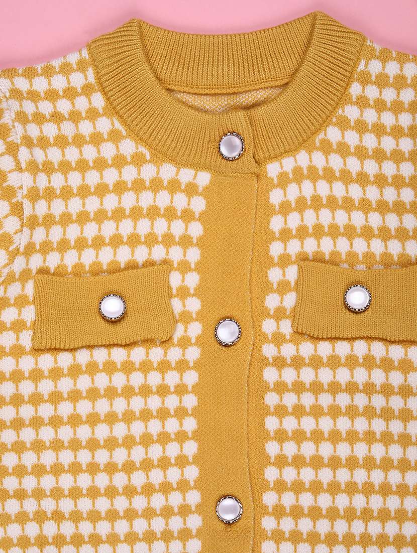 girls self designed long sleeve cardigan - 22155404 -  Standard Image - 3