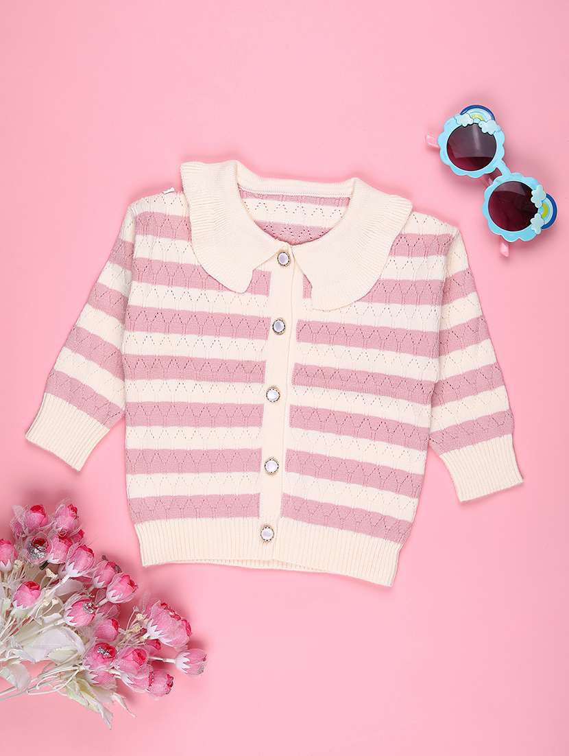 girls self designed long sleeve cardigan - 22155409 -  Zoom Image - 0