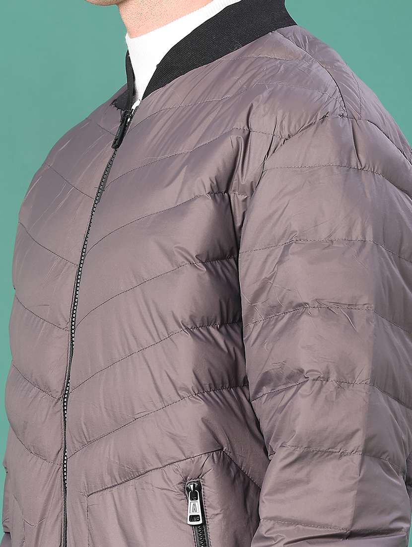 men solid long sleeve puffer jacket - 22155462 -  Standard Image - 5