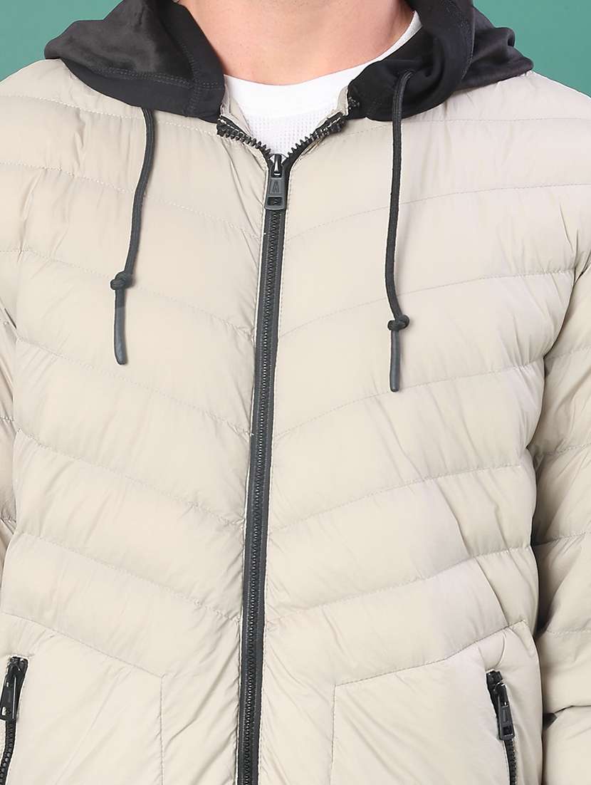 men solid long sleeve puffer jacket - 22155464 -  Standard Image - 5