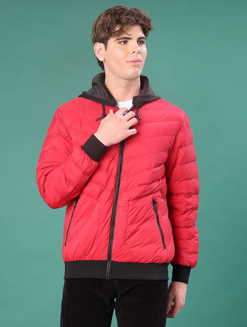 men solid long sleeve puffer jacket - 22155468 -  Standard Image - 3