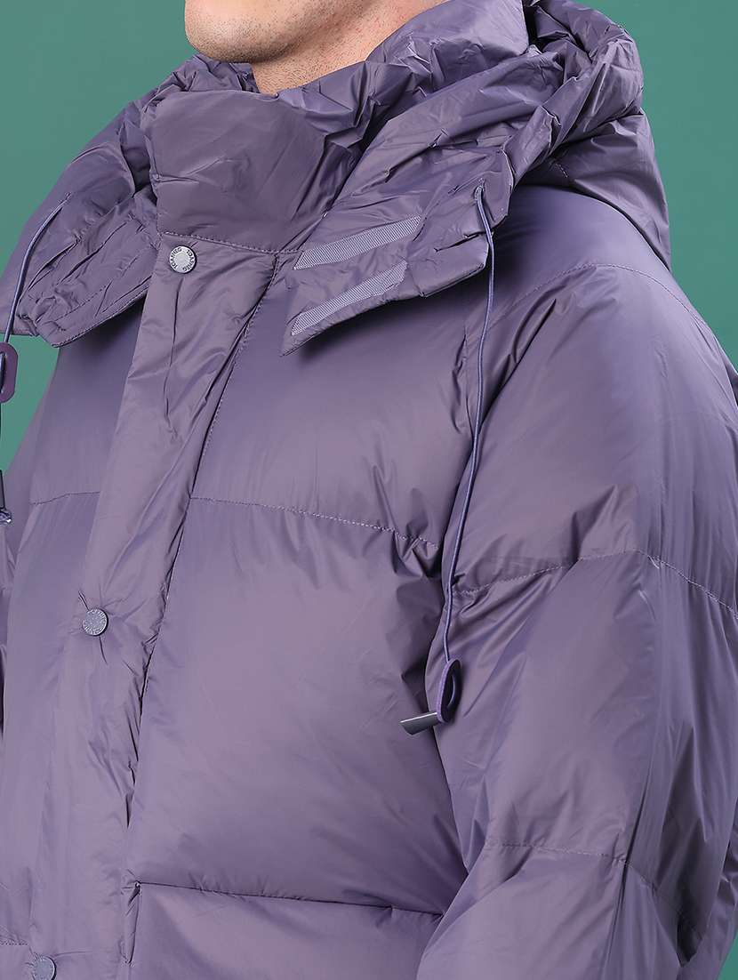 men solid long sleeve puffer jacket - 22155474 -  Standard Image - 5