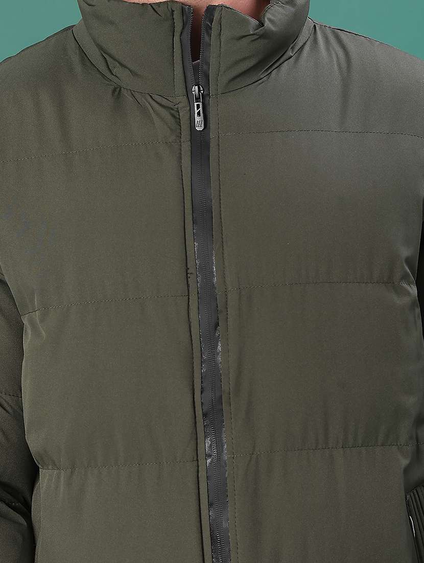 men solid long sleeve puffer jacket - 22155482 -  Standard Image - 5