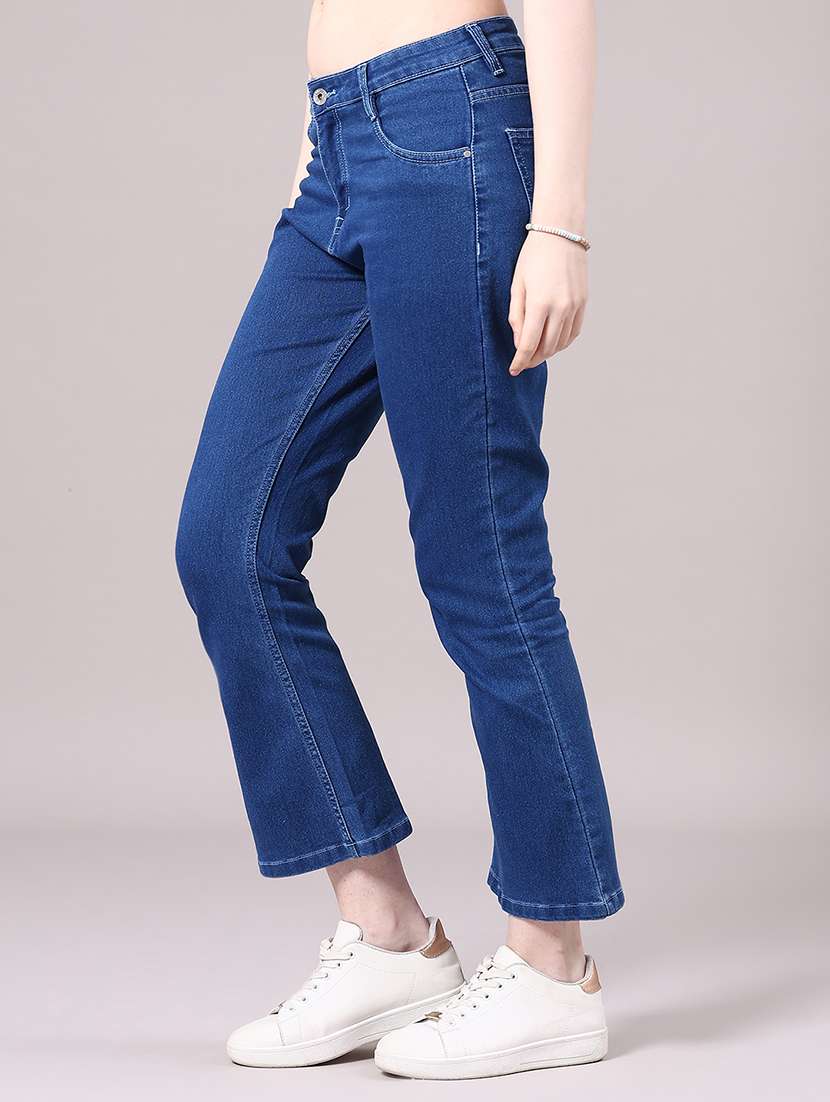women blue cotton cargo - 22155641 -  Standard Image - 3