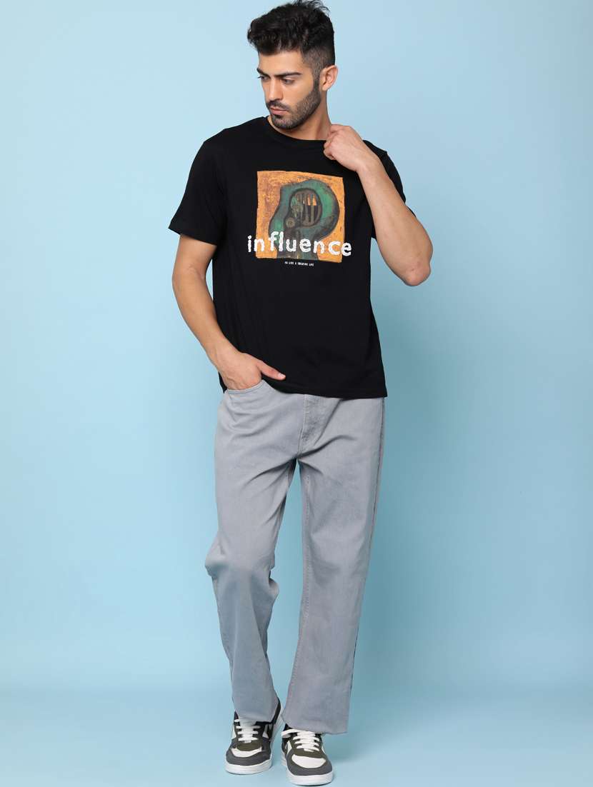 men printed short sleeve regular fit t-shirt - 22155688 -  Standard Image - 3