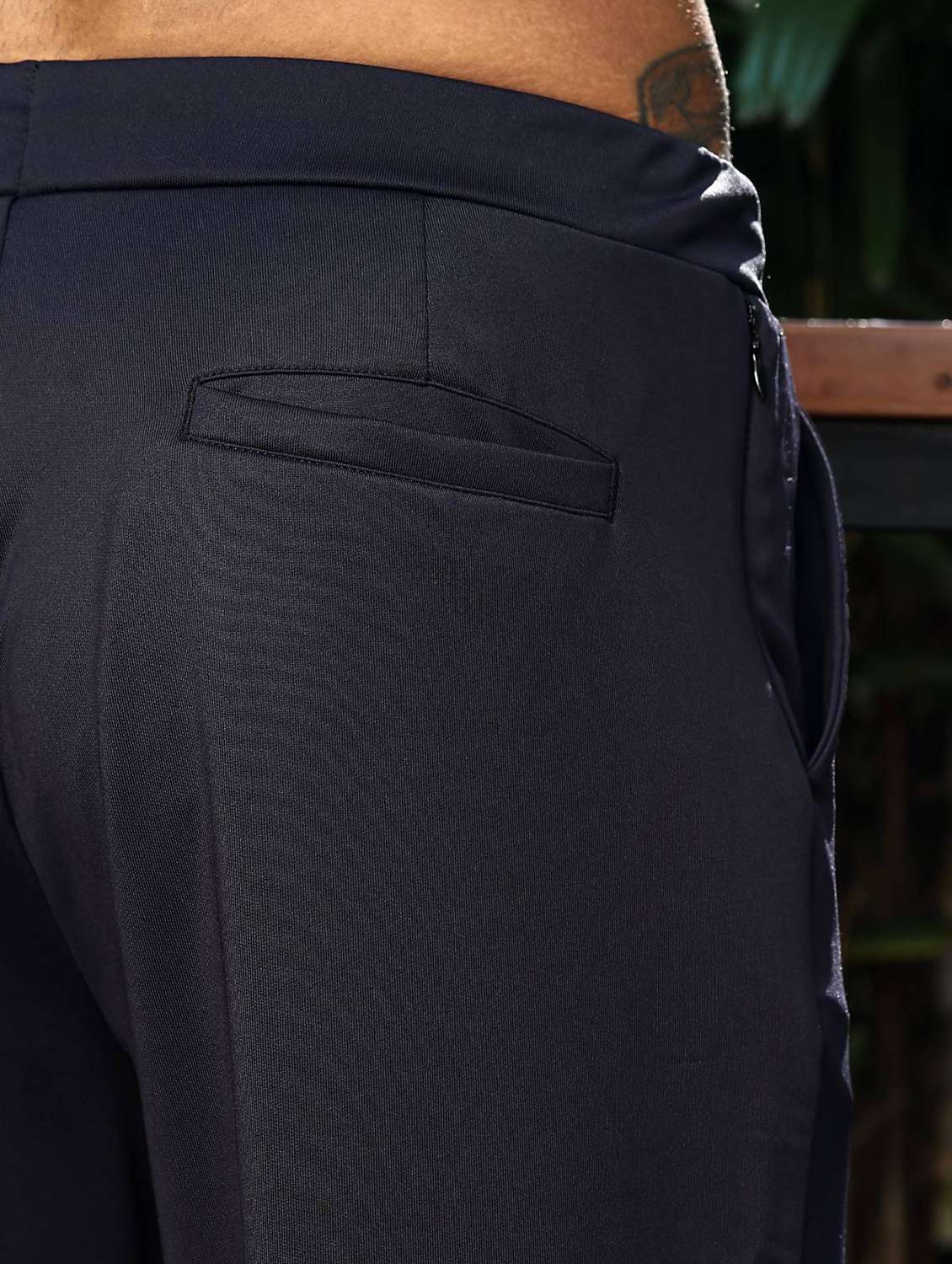 men solid mid rise full length track pant - 22156197 -  Standard Image - 5