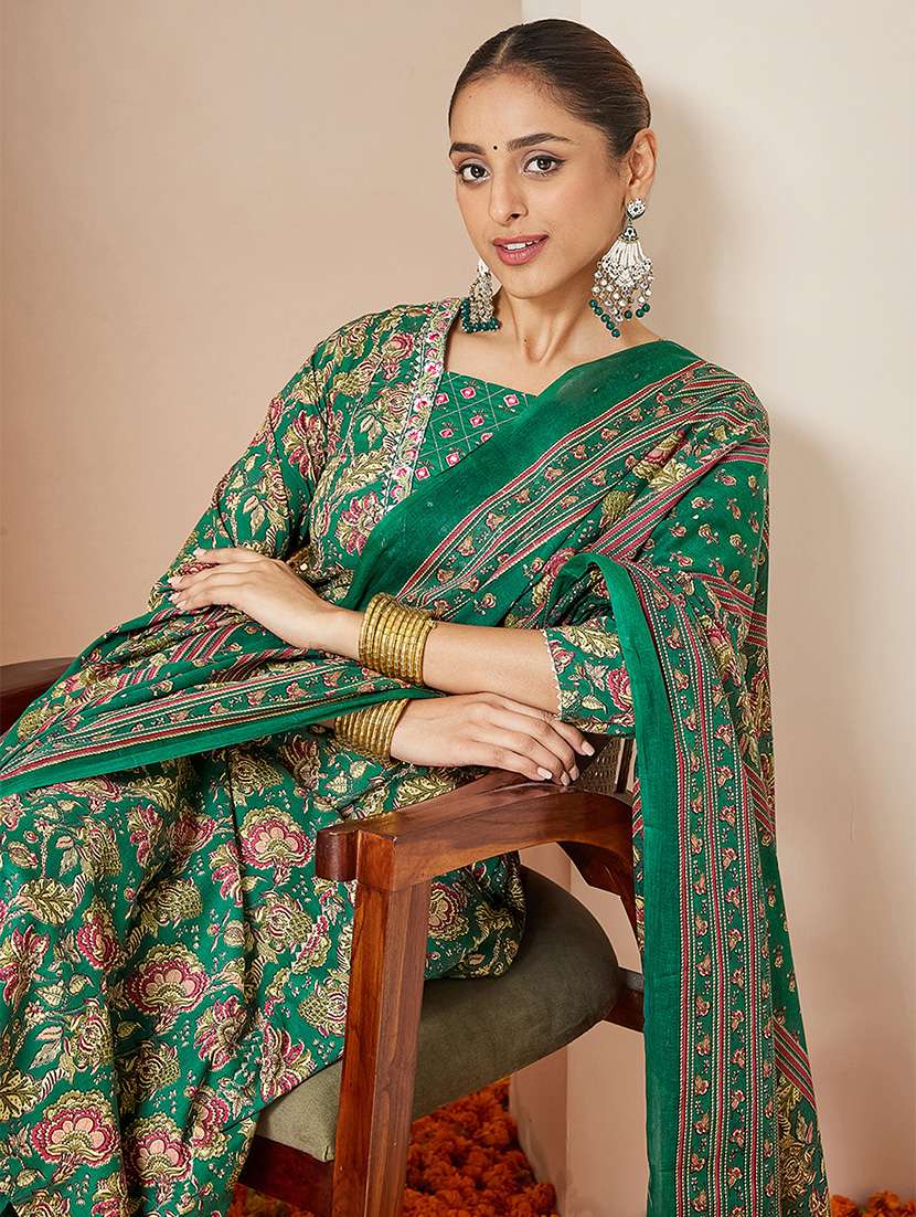 women embroidered three quarter sleeve kurta pant with dupatta set - 22156292 -  Standard Image - 5