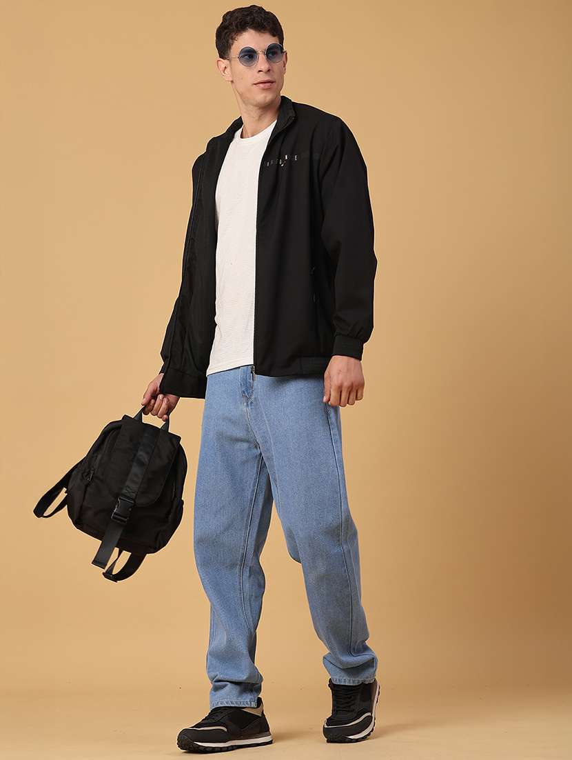 men solid long sleeve bomber jacket - 22156798 -  Standard Image - 5