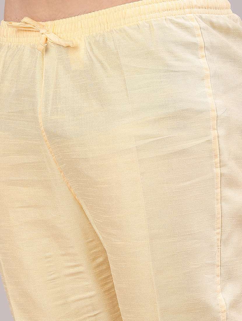 men self design mandarin neck kurta pyjama with jacket ethnic wear set - 22156844 -  Standard Image - 5