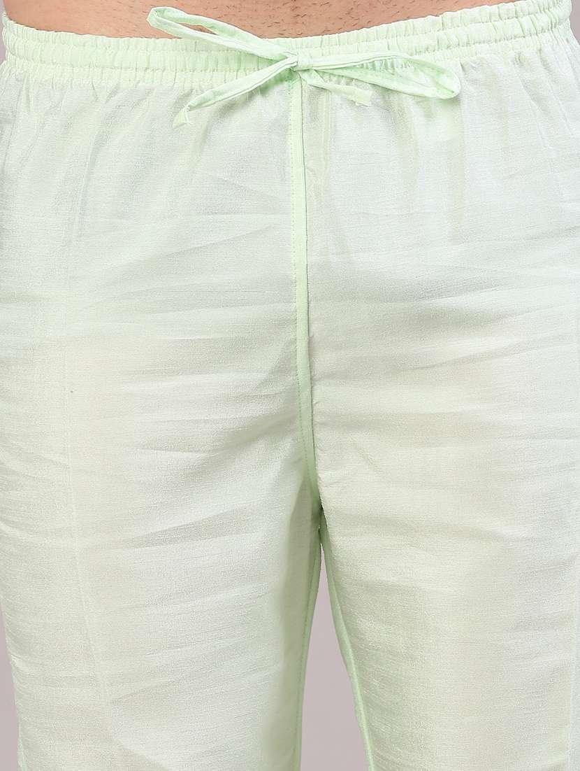 men self design mandarin neck kurta pyjama with jacket ethnic wear set - 22156845 -  Standard Image - 5