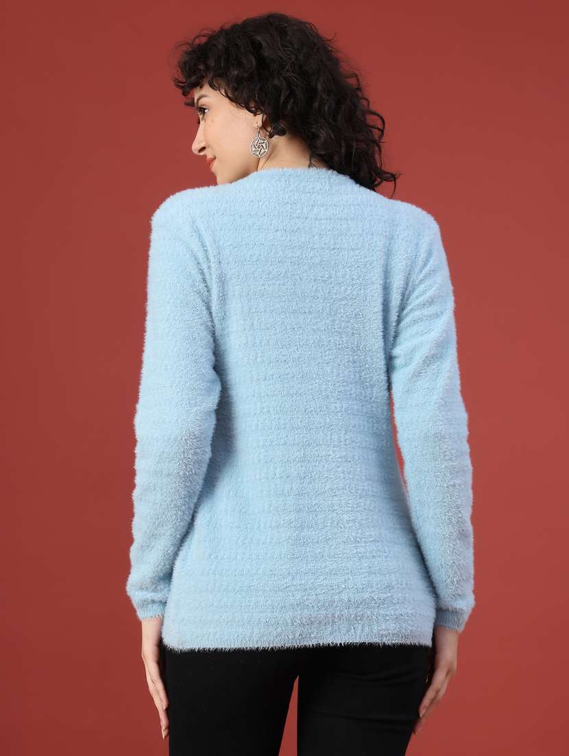 women self design long sleeve cardigan - 22156914 -  Standard Image - 3