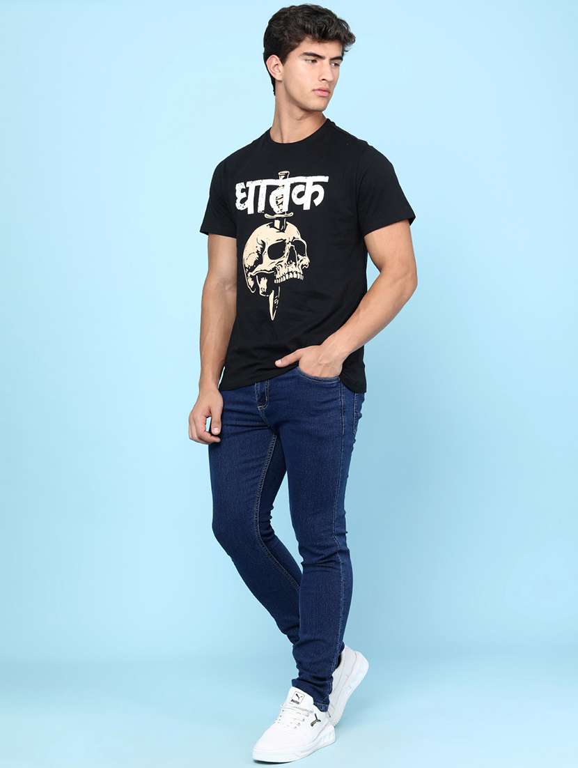 men printed short sleeve slim fit t-shirt - 22156940 -  Standard Image - 5