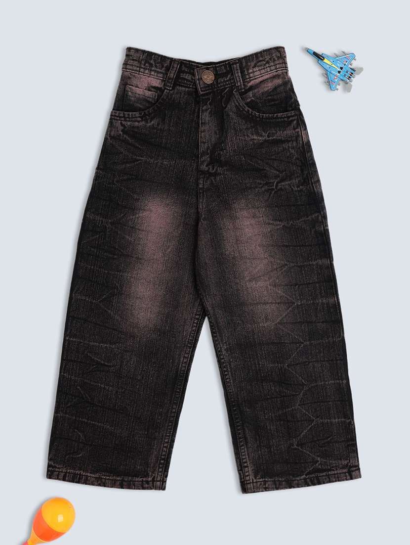 boys washed mid rise jeans