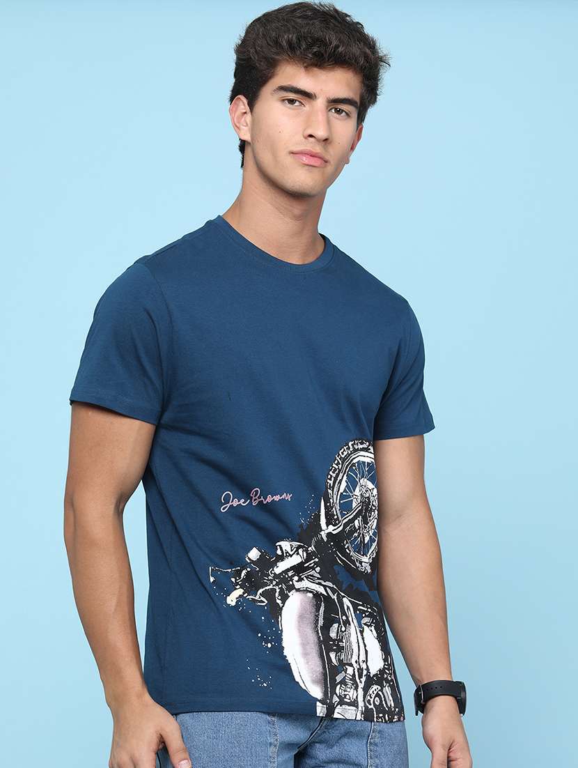 men printed short sleeve regular fit t-shirt - 22156966 -  Standard Image - 3