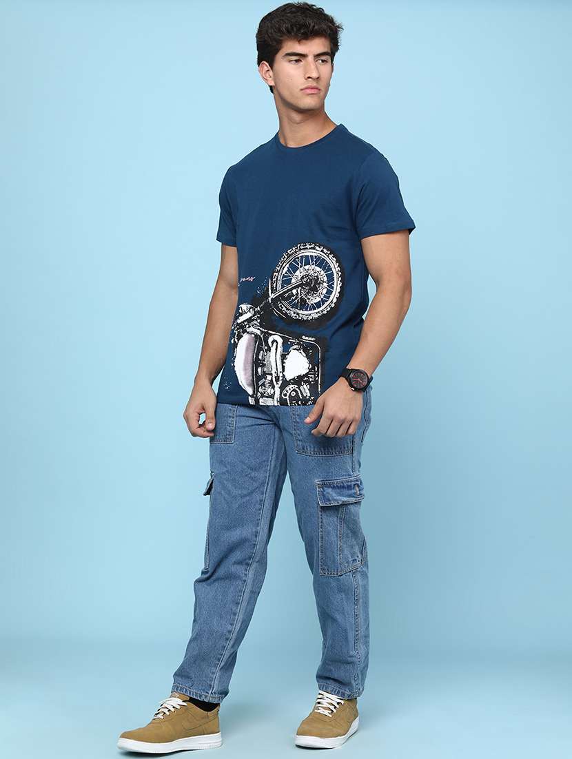 men printed short sleeve regular fit t-shirt - 22156966 -  Standard Image - 5