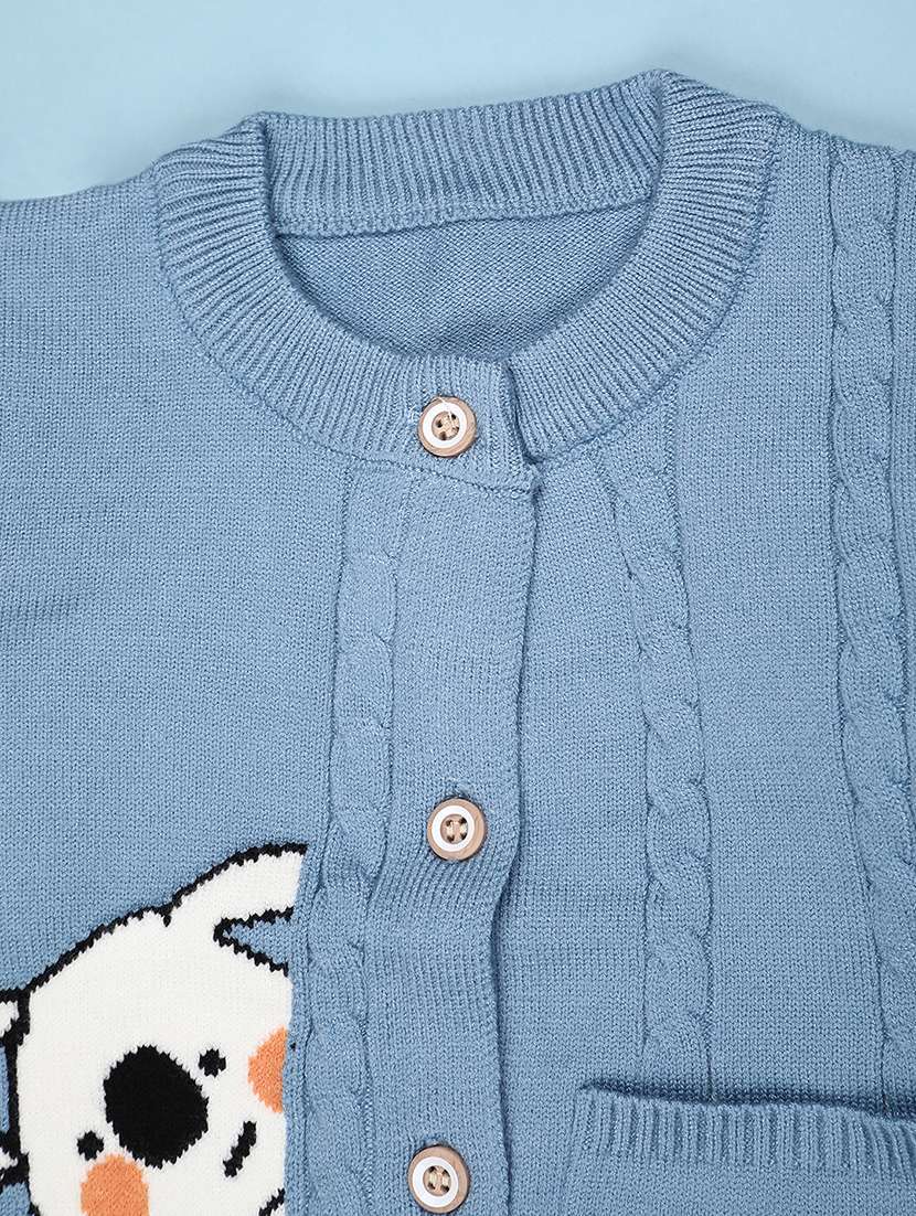 boys self design long sleeve sweater - 22157032 -  Standard Image - 3