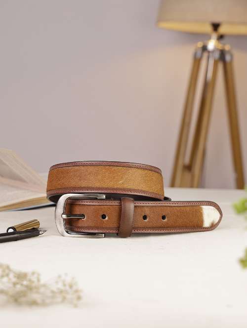 mens brown leather belt - 22157039 -  Standard Image - 0