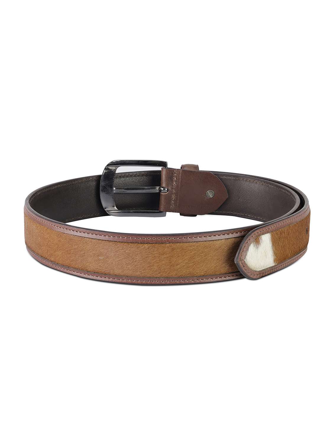 mens brown leather belt - 22157039 -  Standard Image - 3