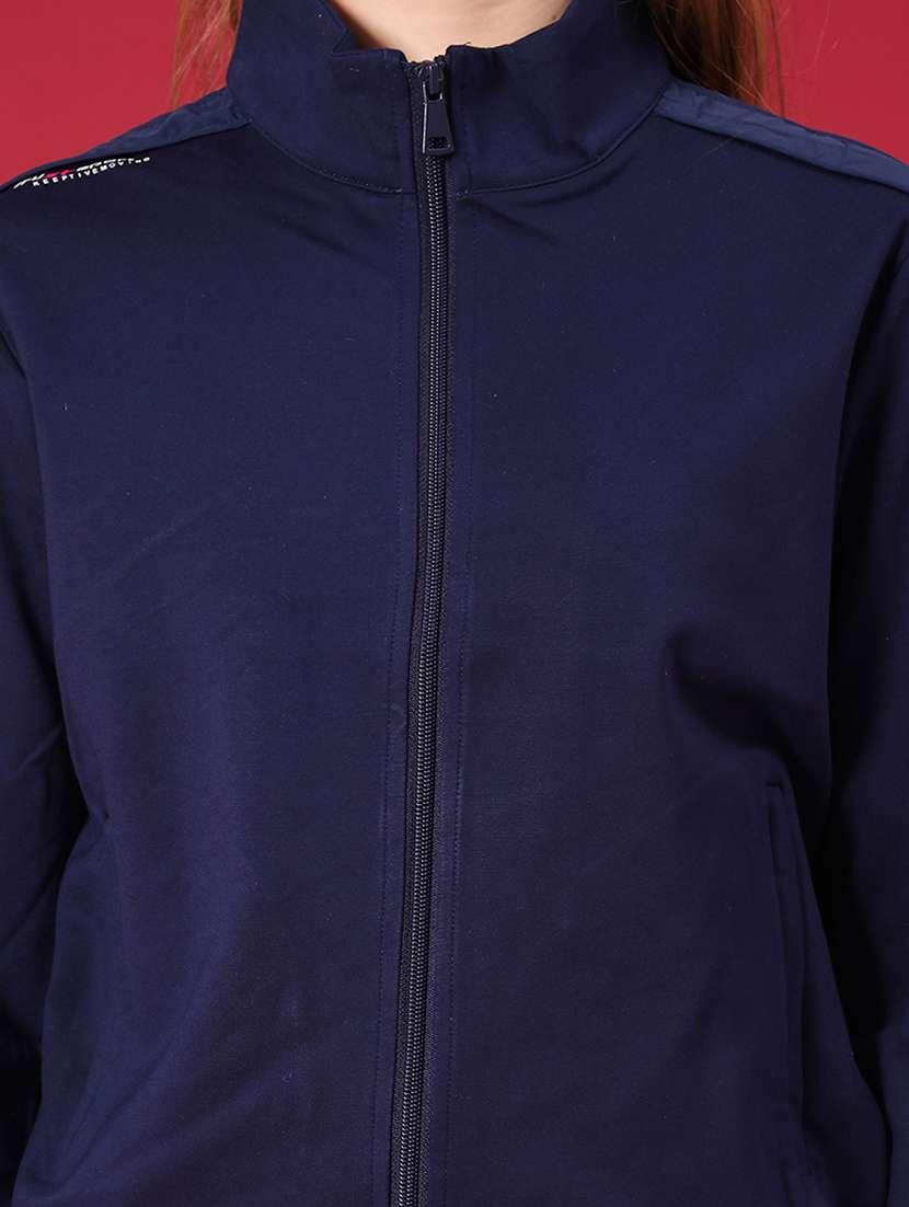 women solid long sleeve regular jacket - 22157043 -  Standard Image - 5