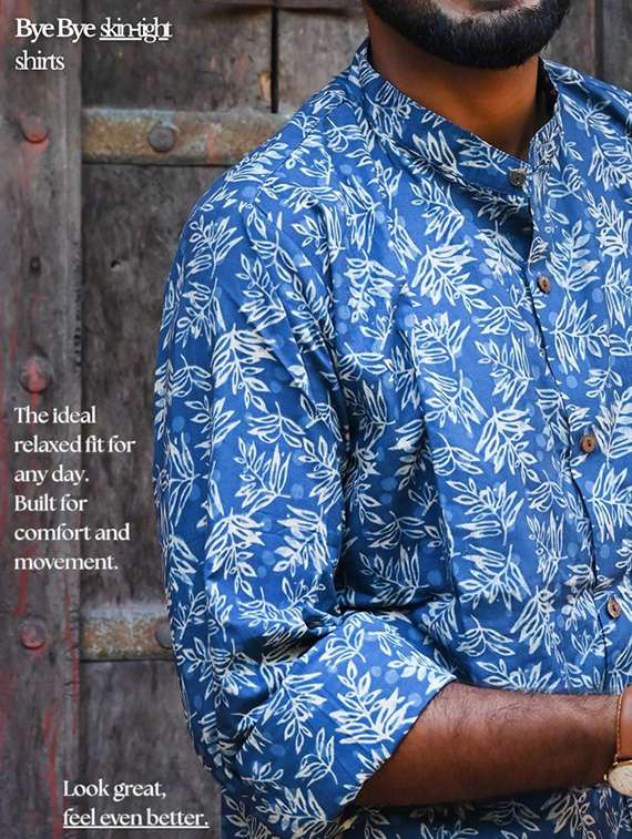 men printed long sleeve regular fit casual shirt - 22157075 -  Standard Image - 5