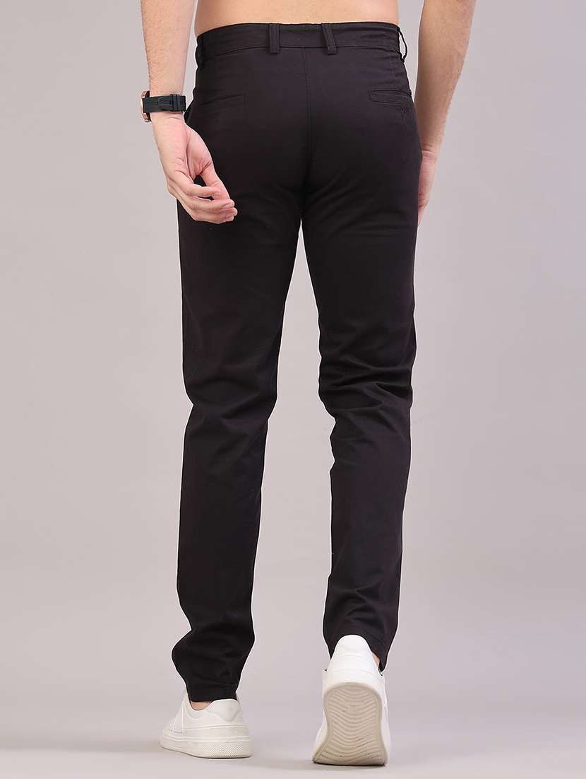 men solid mid rise slim fit casual chino - 22157144 -  Standard Image - 3