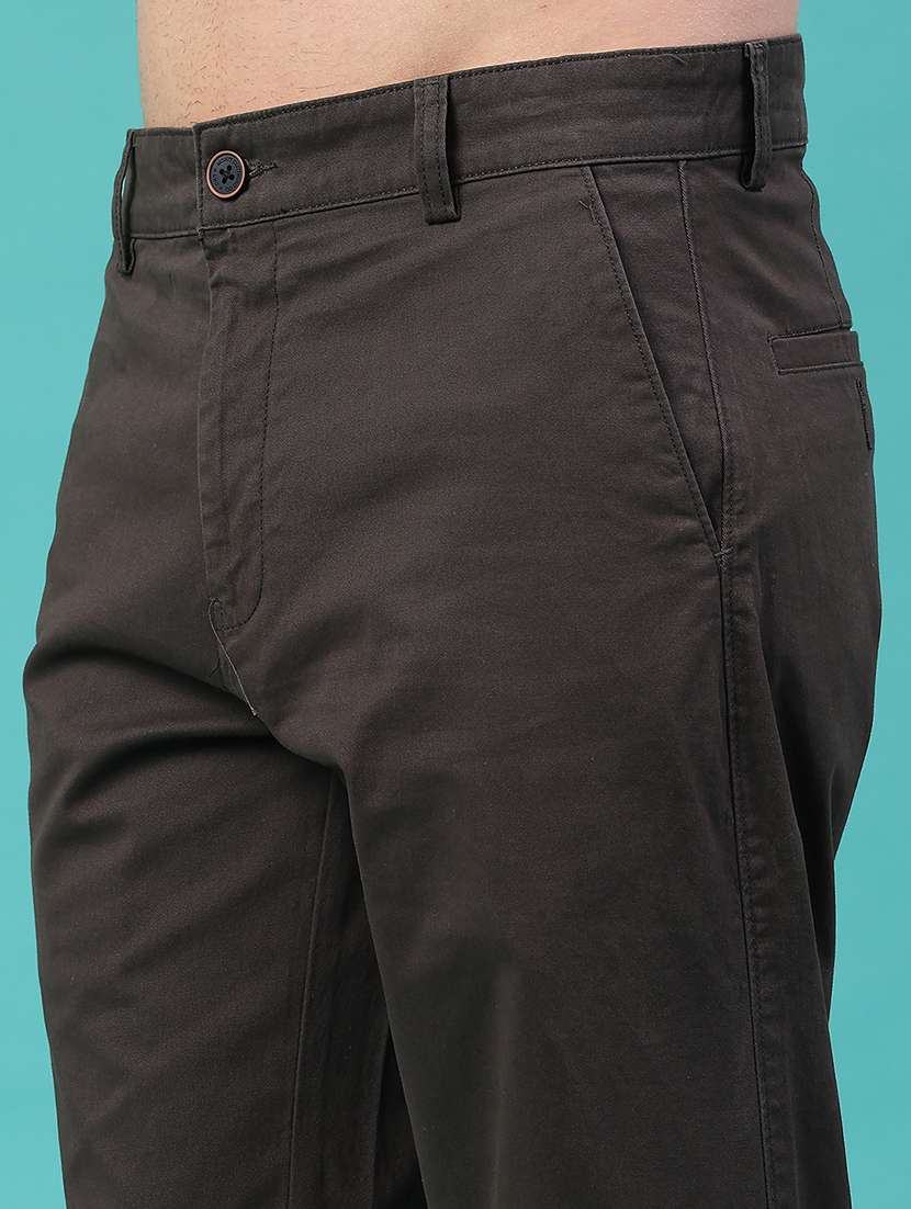 men solid mid rise chinos casual trouser - 22157151 -  Standard Image - 5