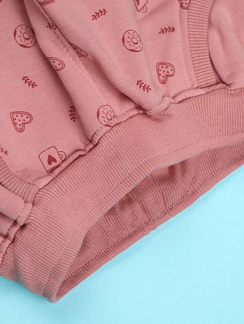 girls printed mid rise track pant - 22157166 -  Standard Image - 3