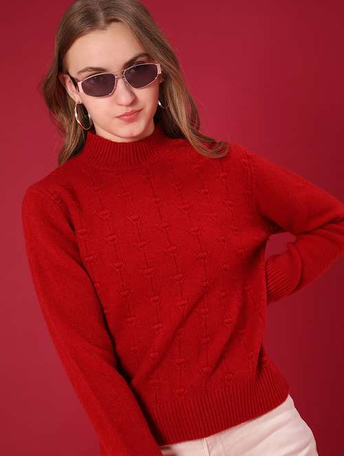 women self designed long sleeve pullover - 22157196 -  Standard Image - 0
