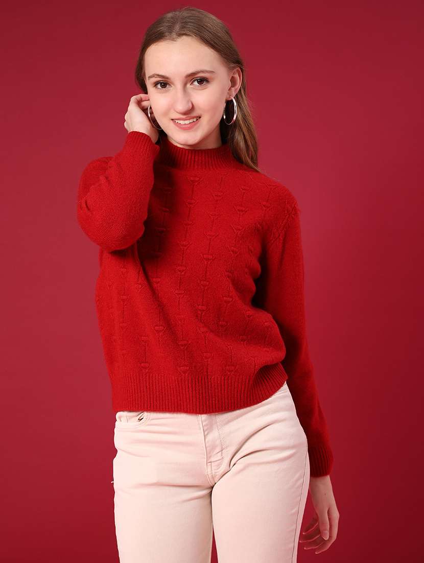 women self designed long sleeve pullover - 22157196 -  Standard Image - 3