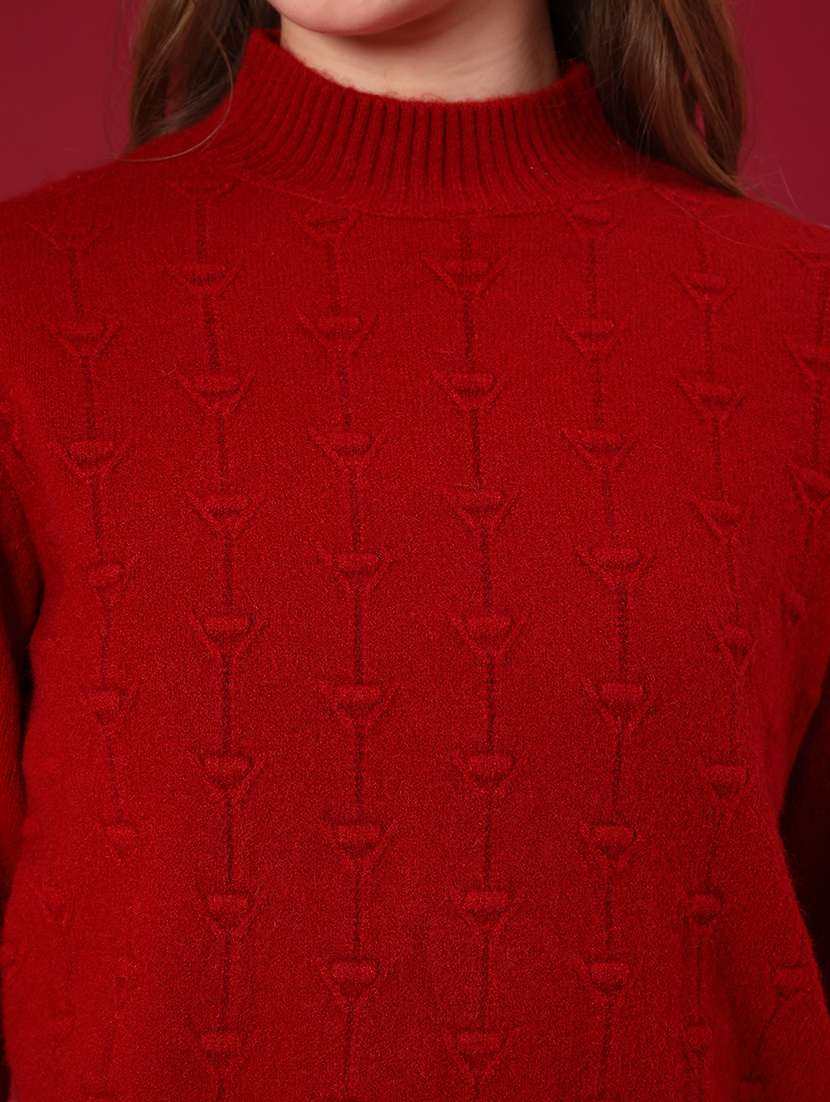 women self designed long sleeve pullover - 22157196 -  Standard Image - 5