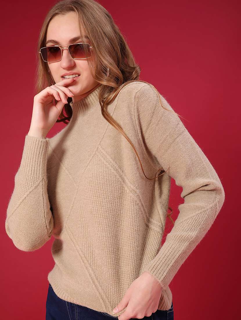 women self designed long sleeve pullover - 22157197 -  Zoom Image - 0