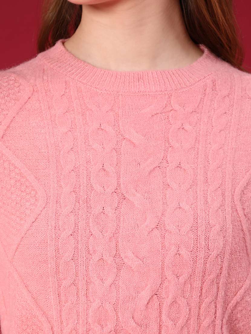 women self design long sleeve pullover - 22157200 -  Standard Image - 5