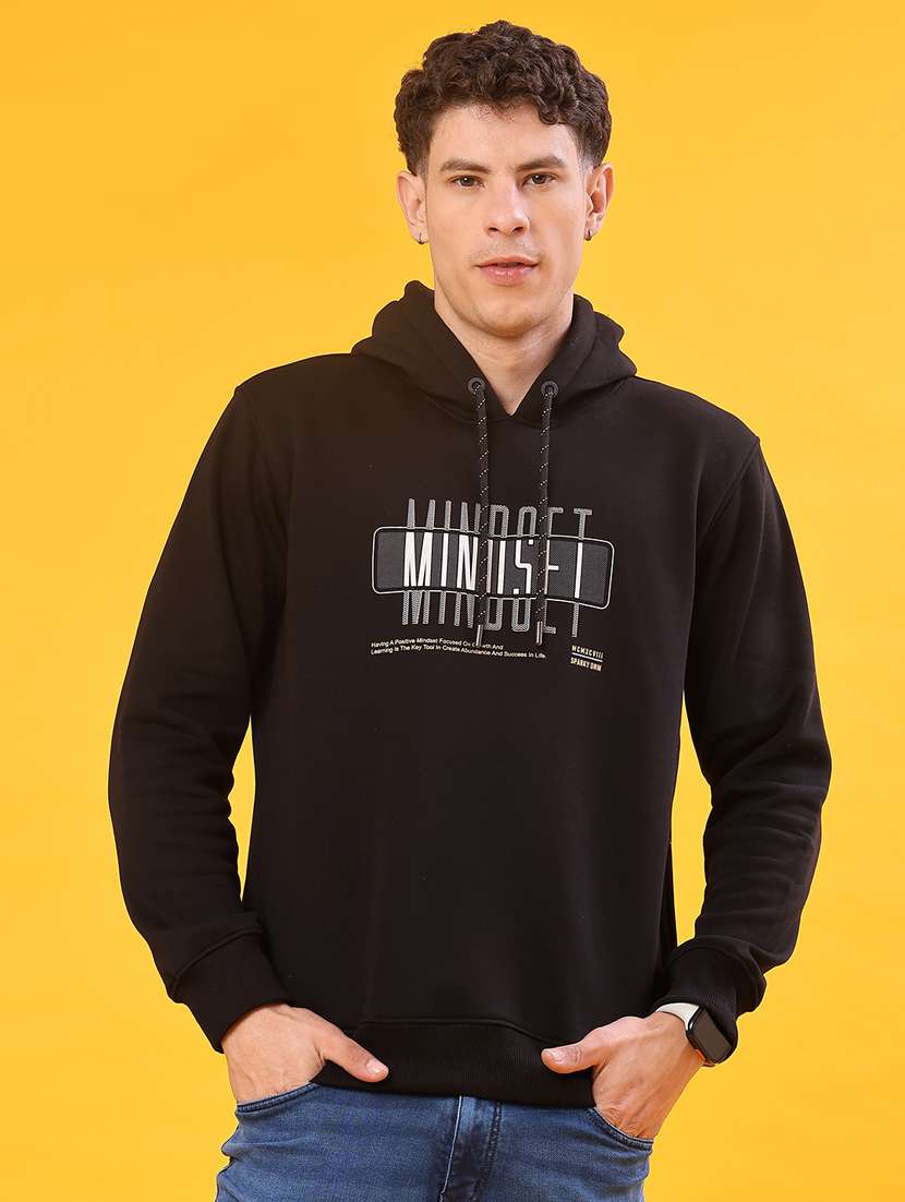 men chest print long sleeve regular fit sweatshirt