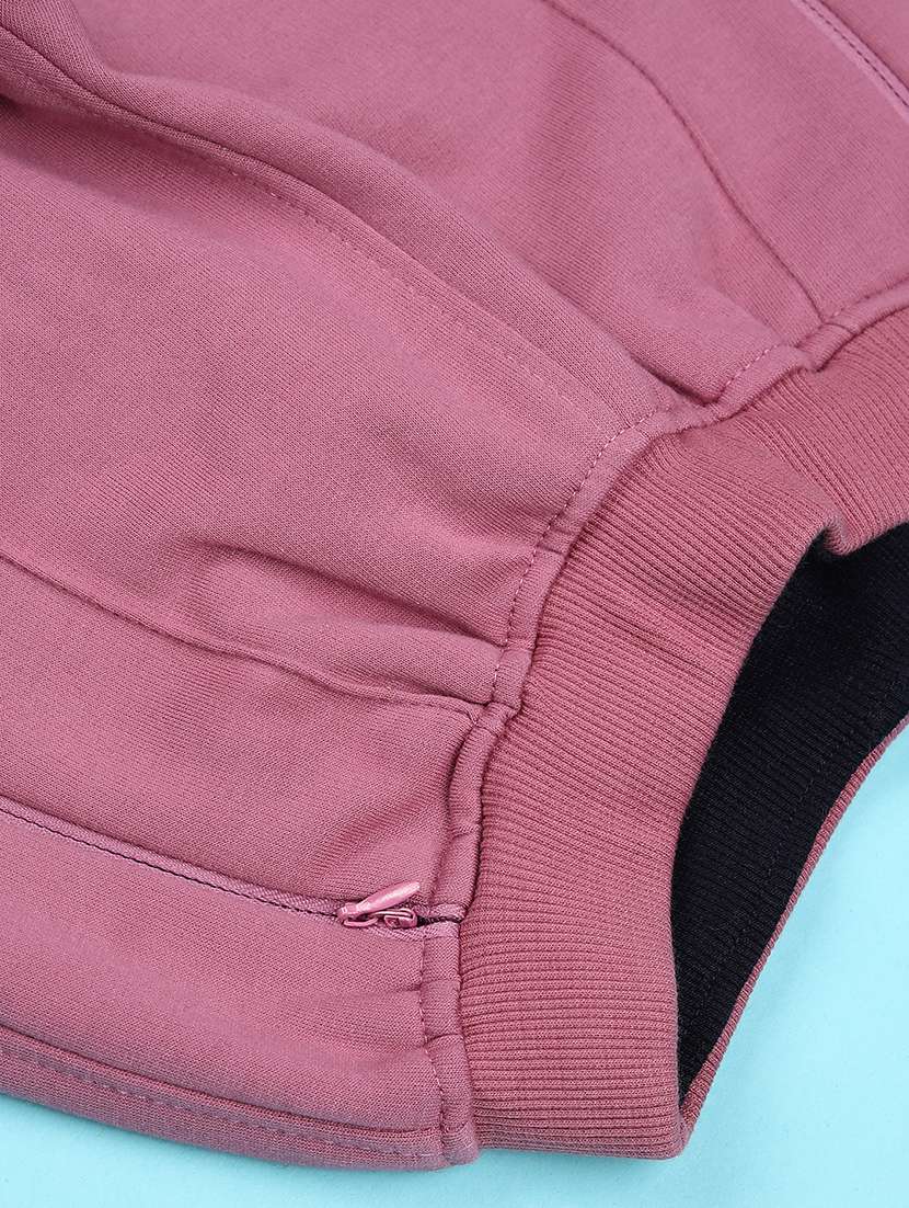 girls solid mid rise track pant - 22157218 -  Standard Image - 3