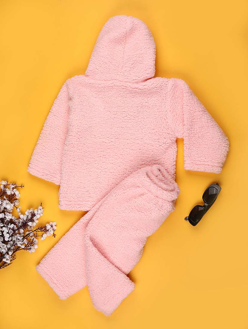 boys self designed hooded full length set