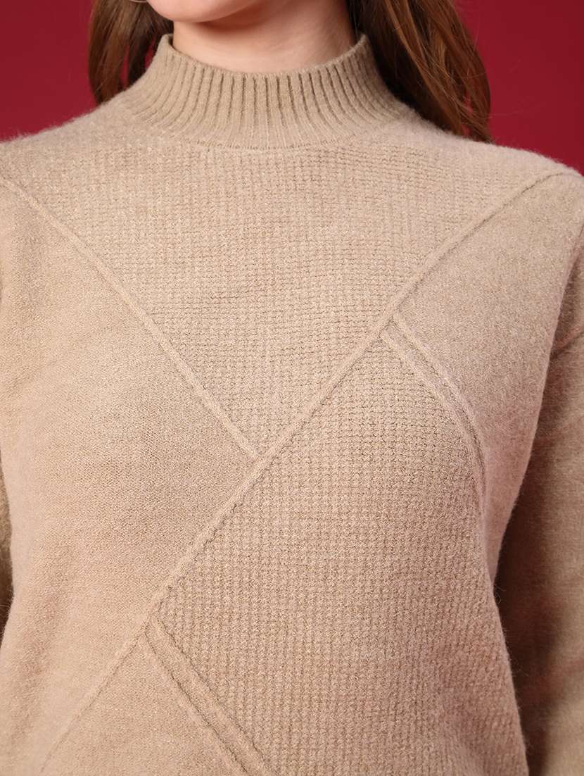 women self design long sleeve pullover - 22157255 -  Standard Image - 5