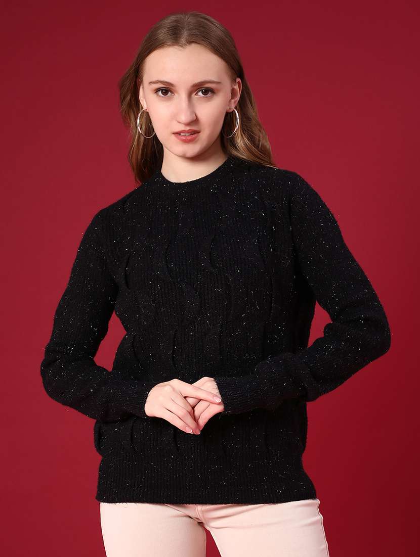 women self designed long sleeve pullover - 22157257 -  Standard Image - 3