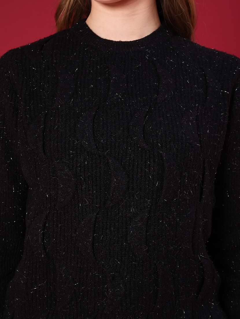 women self designed long sleeve pullover - 22157257 -  Standard Image - 5