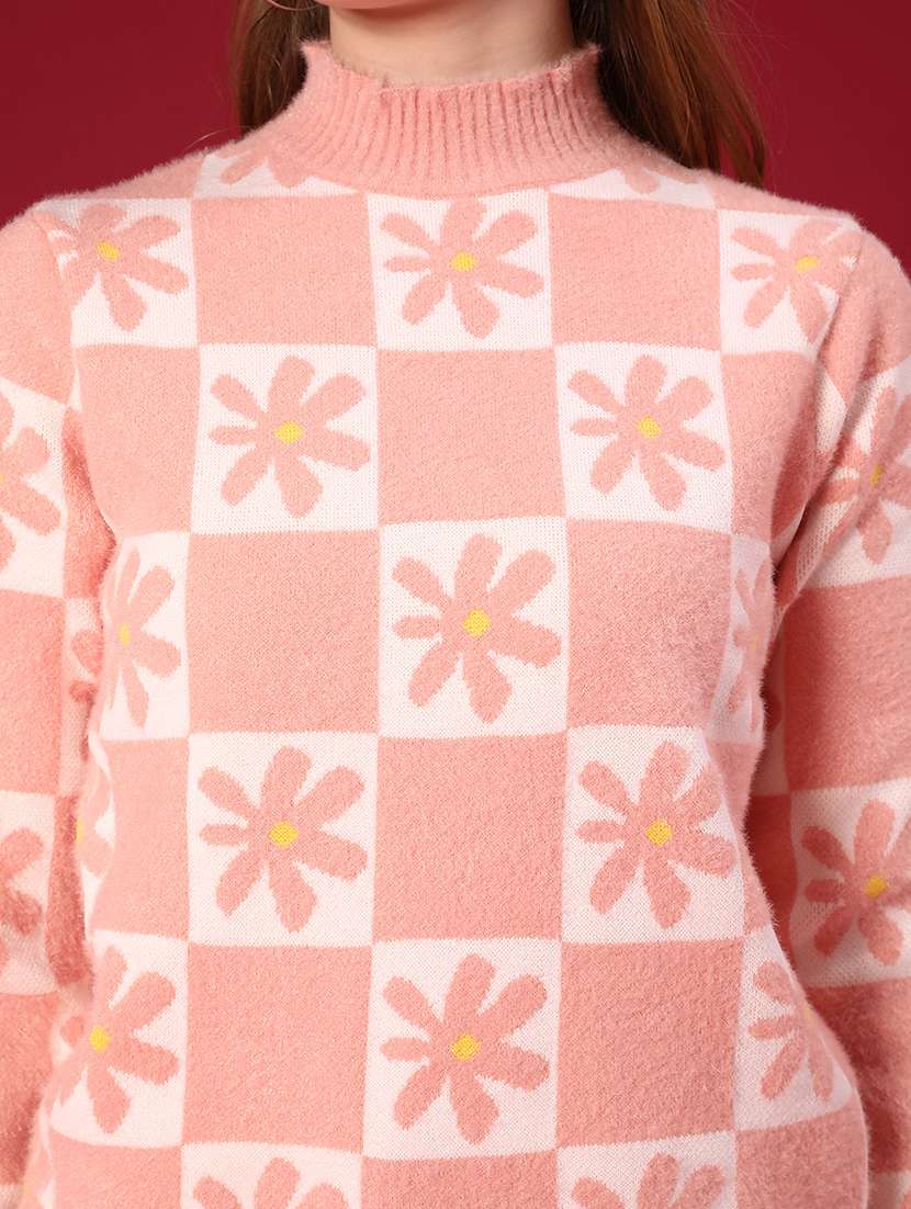 women self design long sleeve pullover - 22157314 -  Standard Image - 5