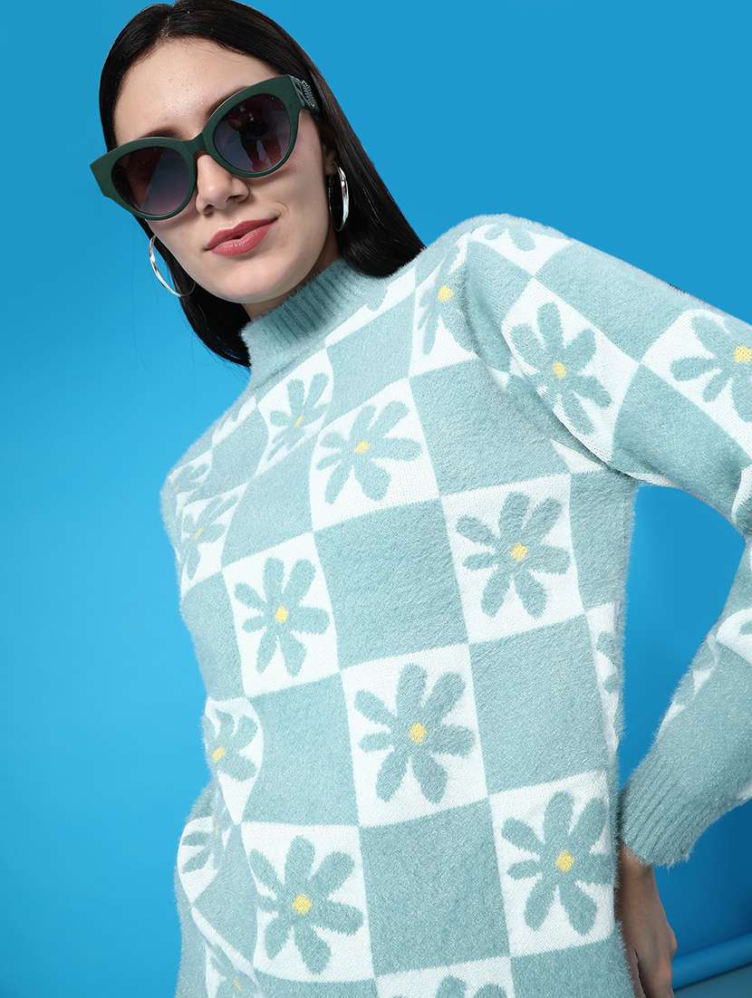 women self design long sleeve pullover