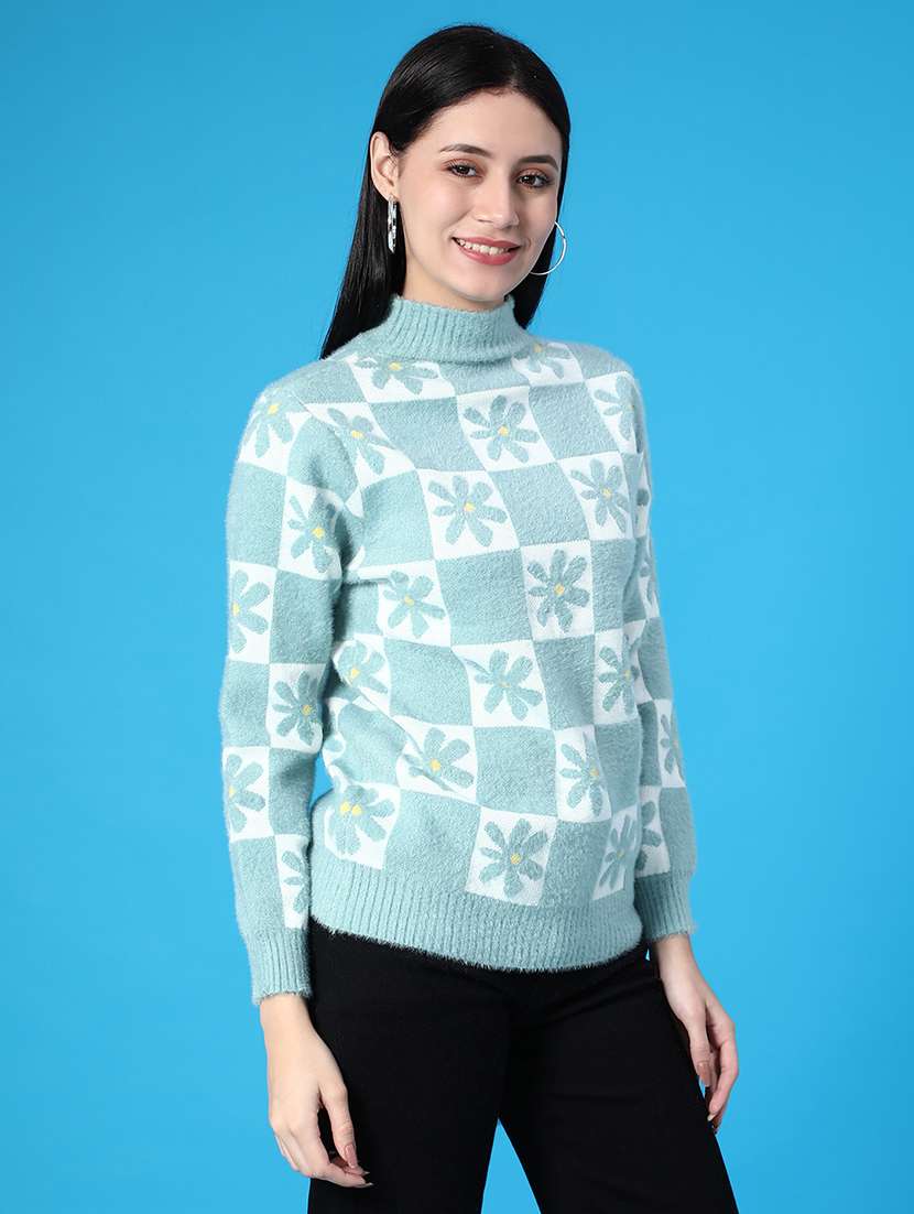 women self design long sleeve pullover - 22157385 -  Standard Image - 3