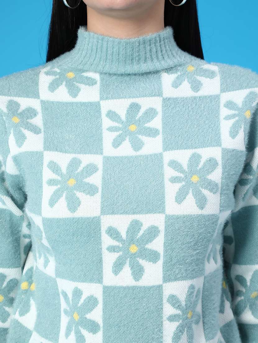 women self design long sleeve pullover - 22157385 -  Standard Image - 5