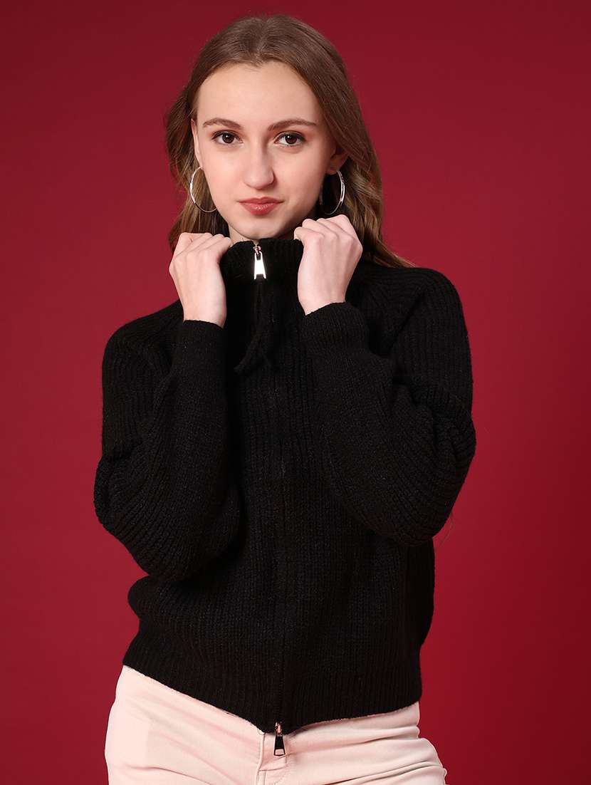 women self design long sleeve cardigan - 22157440 -  Standard Image - 3