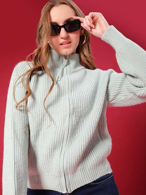 women self design long sleeve cardigan - 22157443 -  Standard Image - 0