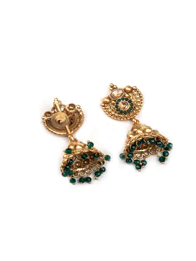 gold plated green hydra necklace set - 22157547 -  Standard Image - 5
