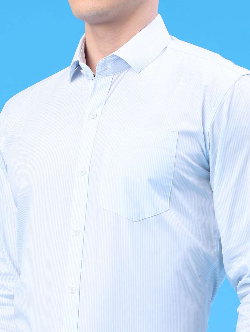 men striped long sleeve slim fit formal shirt - 22157726 -  Standard Image - 5