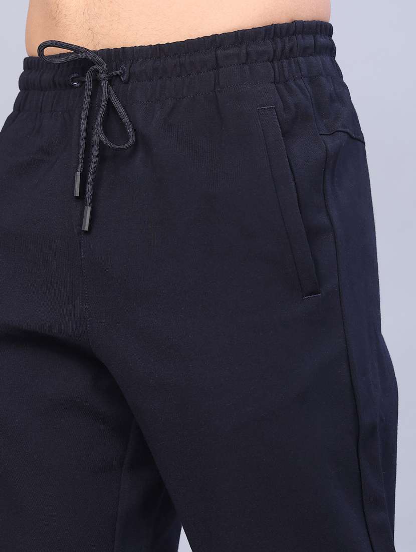 men solid mid rise full length track pant - 22157764 -  Standard Image - 5